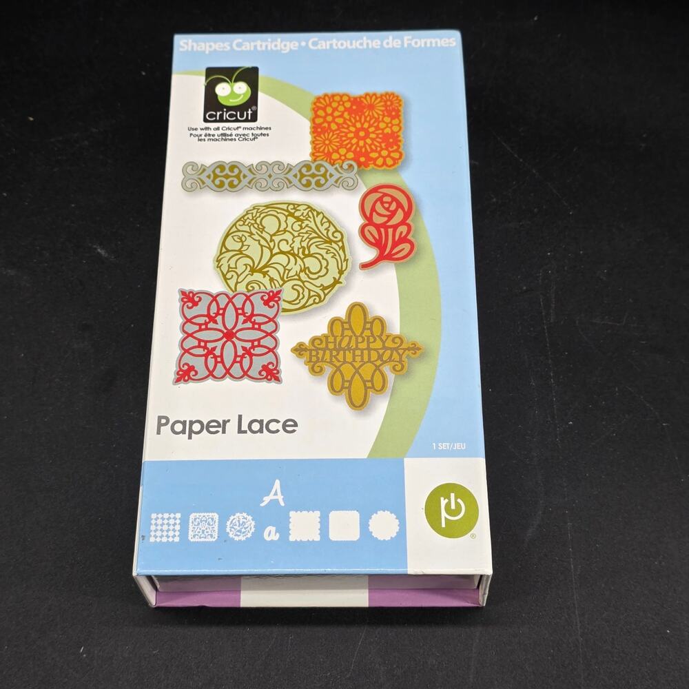Cricut Paper Lace Die Cutting Cartridge for Cricut Shapes w/Overlay Handbook